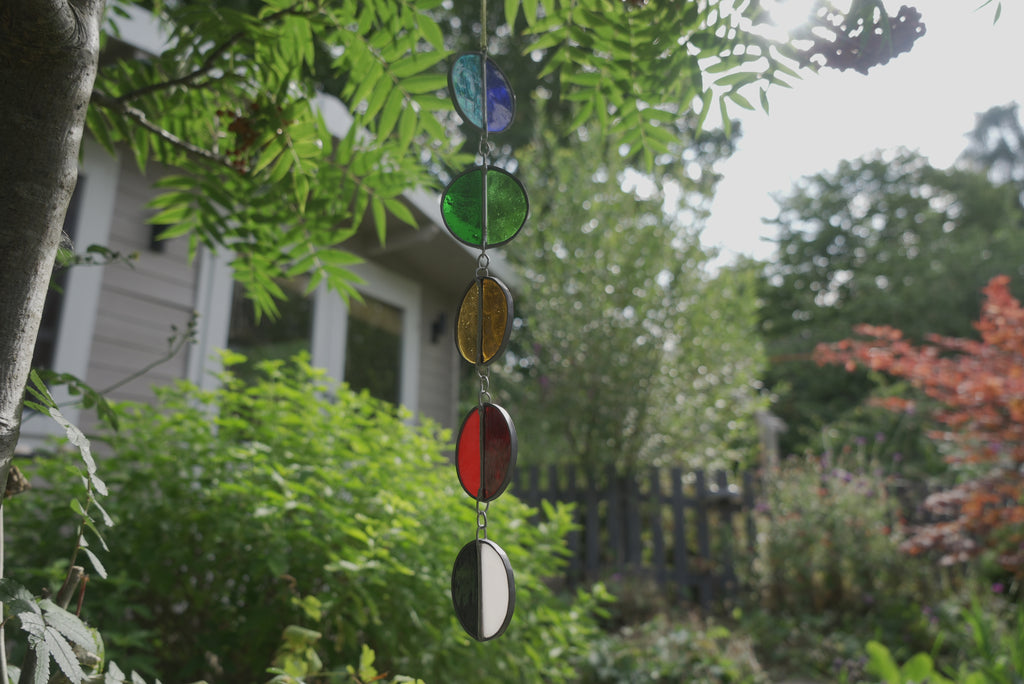 Halfcircle Suncatcher Blue/Green/Yellow/Red/B&W