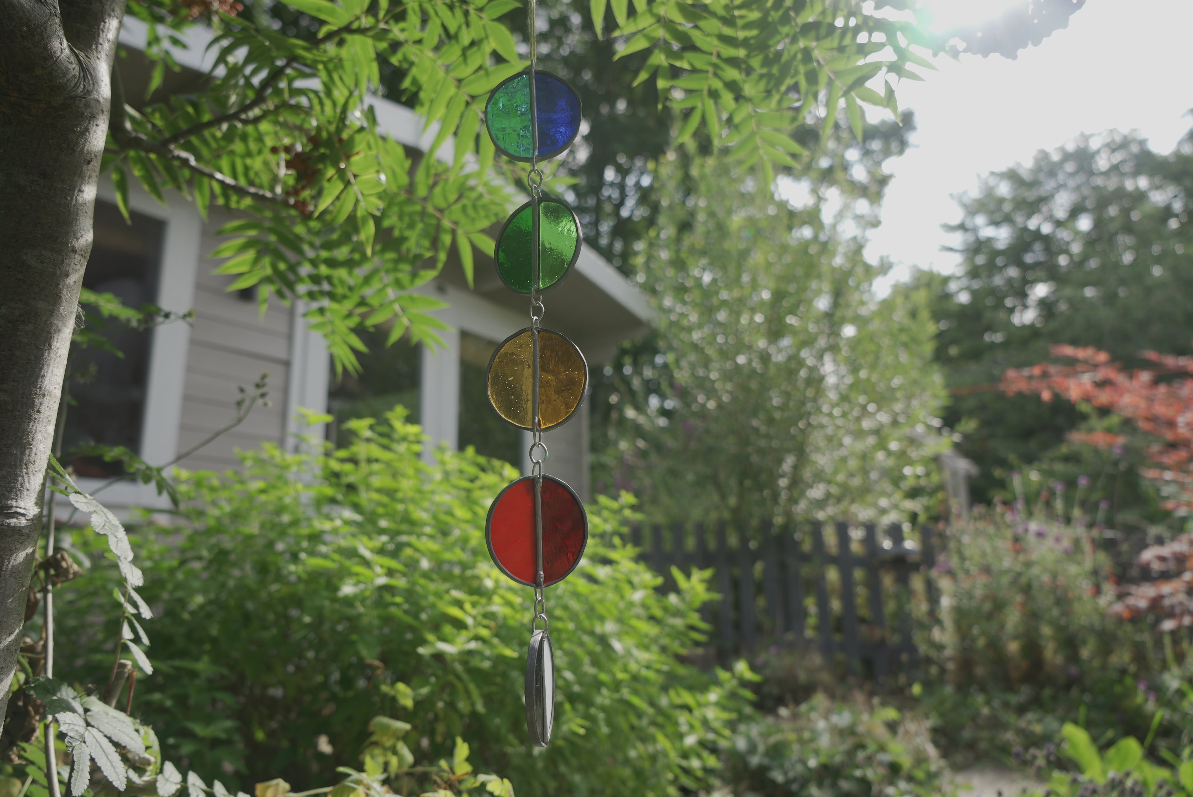Halfcircle Suncatcher Blue/Green/Yellow/Red/B&W