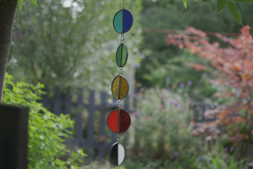 Halfcircle Suncatcher Blue/Green/Yellow/Red/B&W