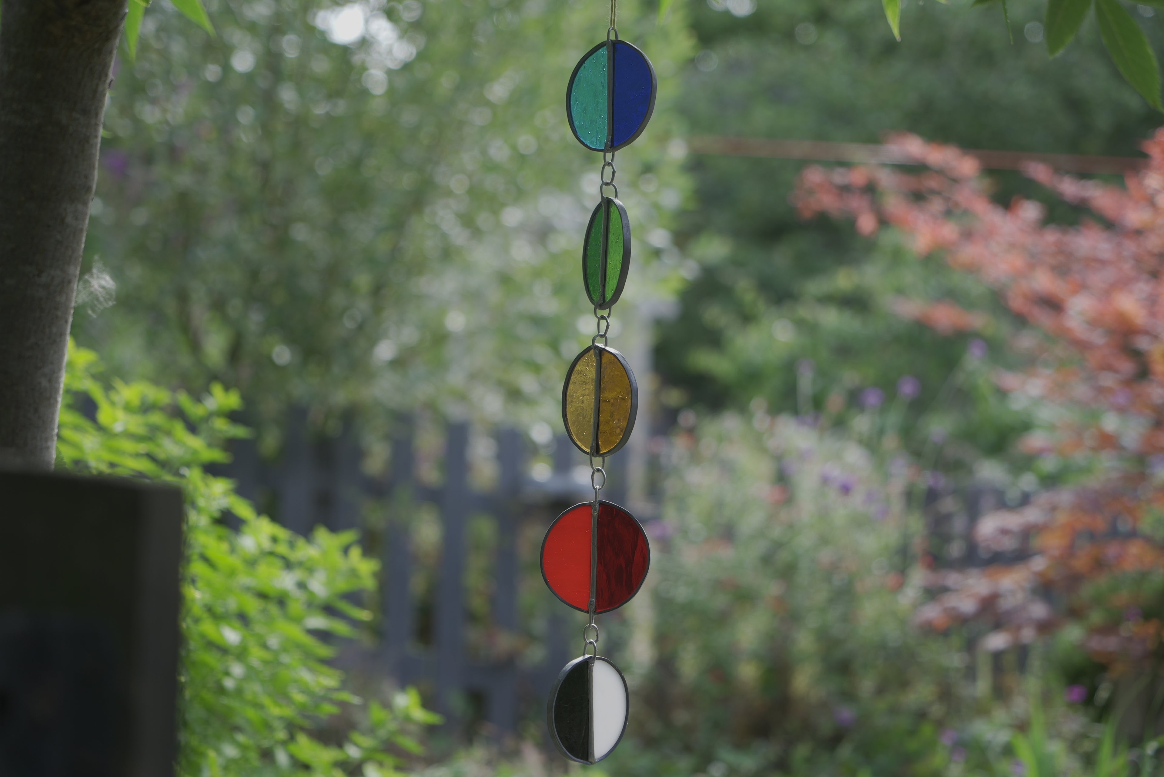 Halfcircle Suncatcher Blue/Green/Yellow/Red/B&W