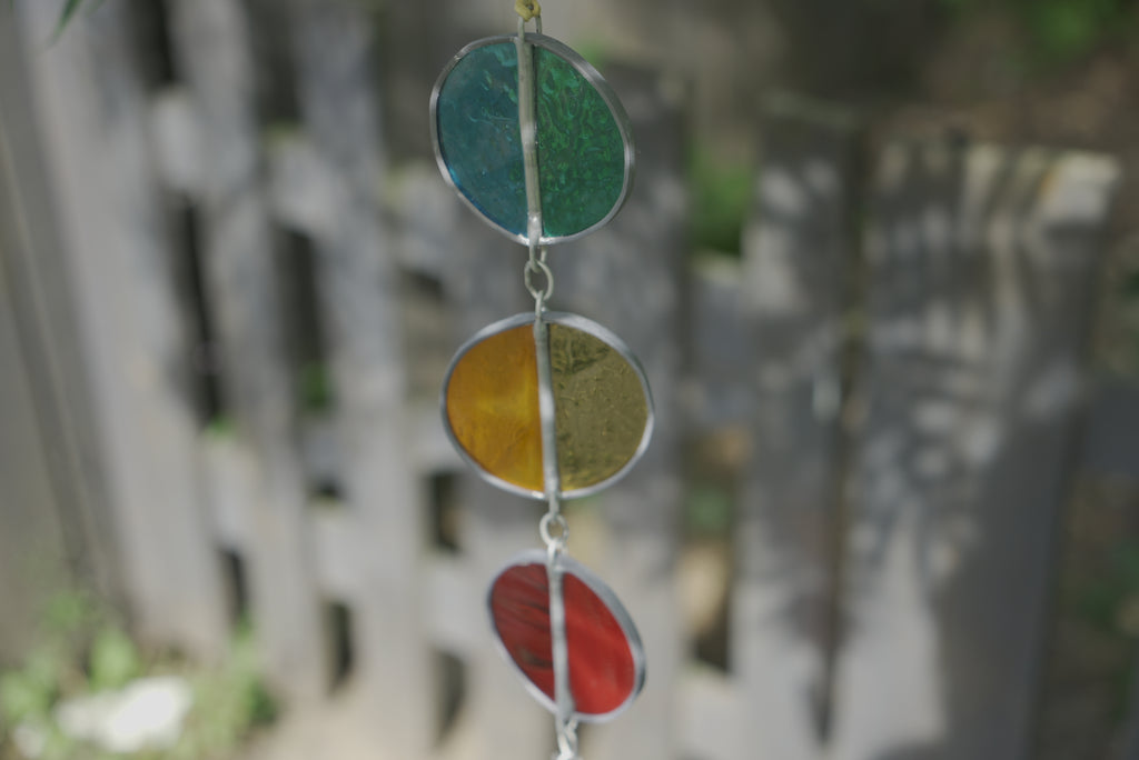 Halfcircle Suncatcher Blue/Yellow/Red/B&W