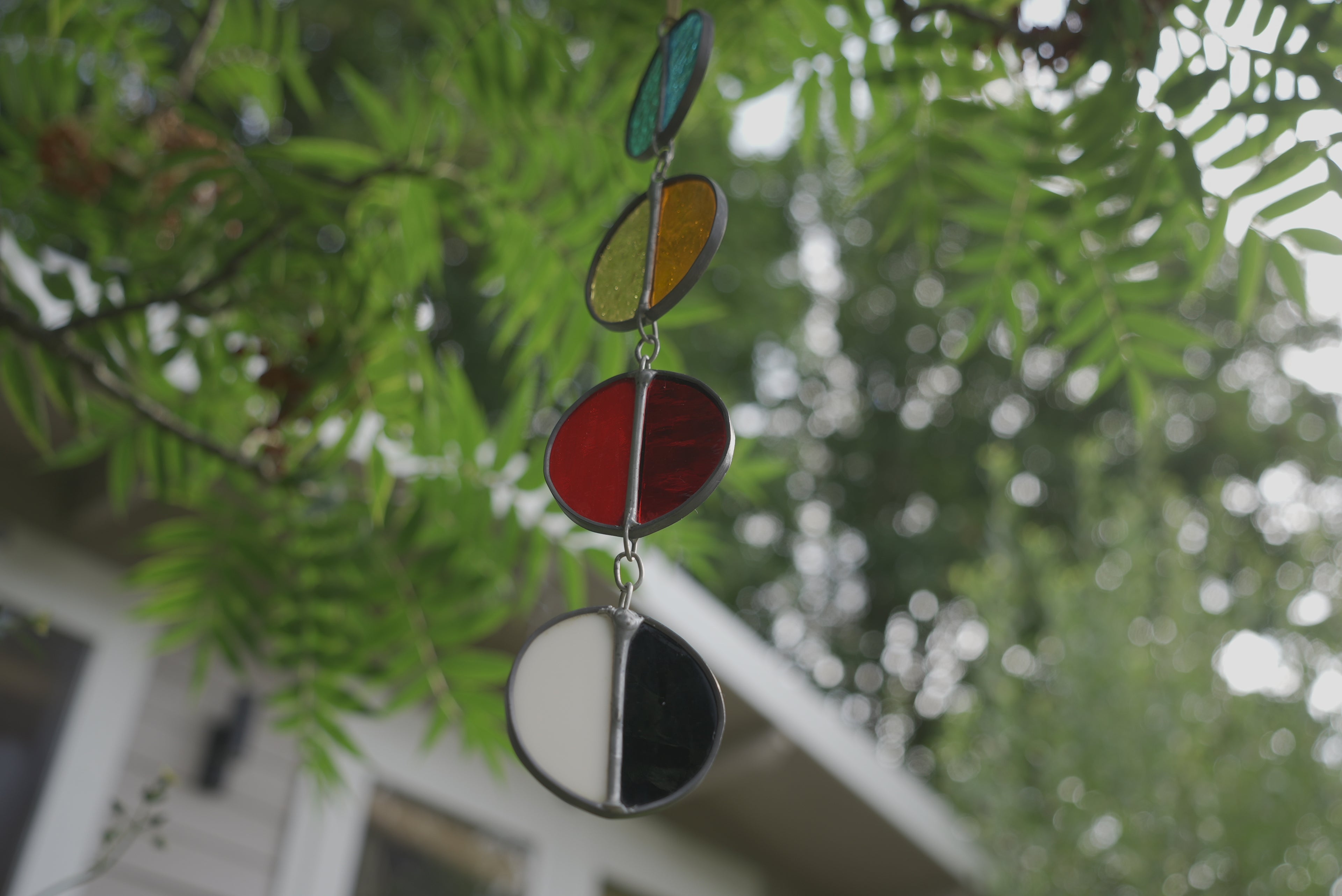Halfcircle Suncatcher Blue/Yellow/Red/B&W