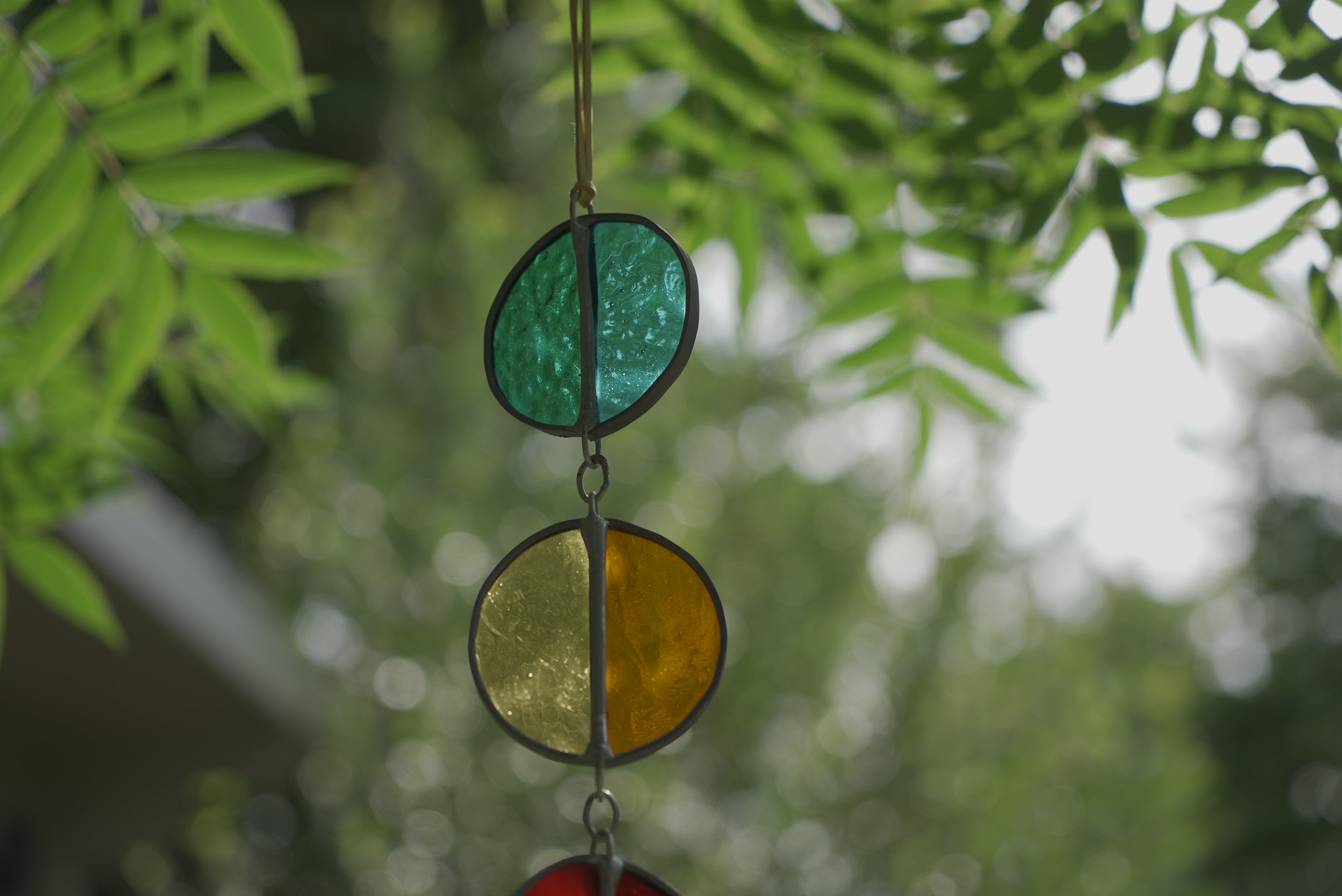 Halfcircle Suncatcher Blue/Yellow/Red/B&W