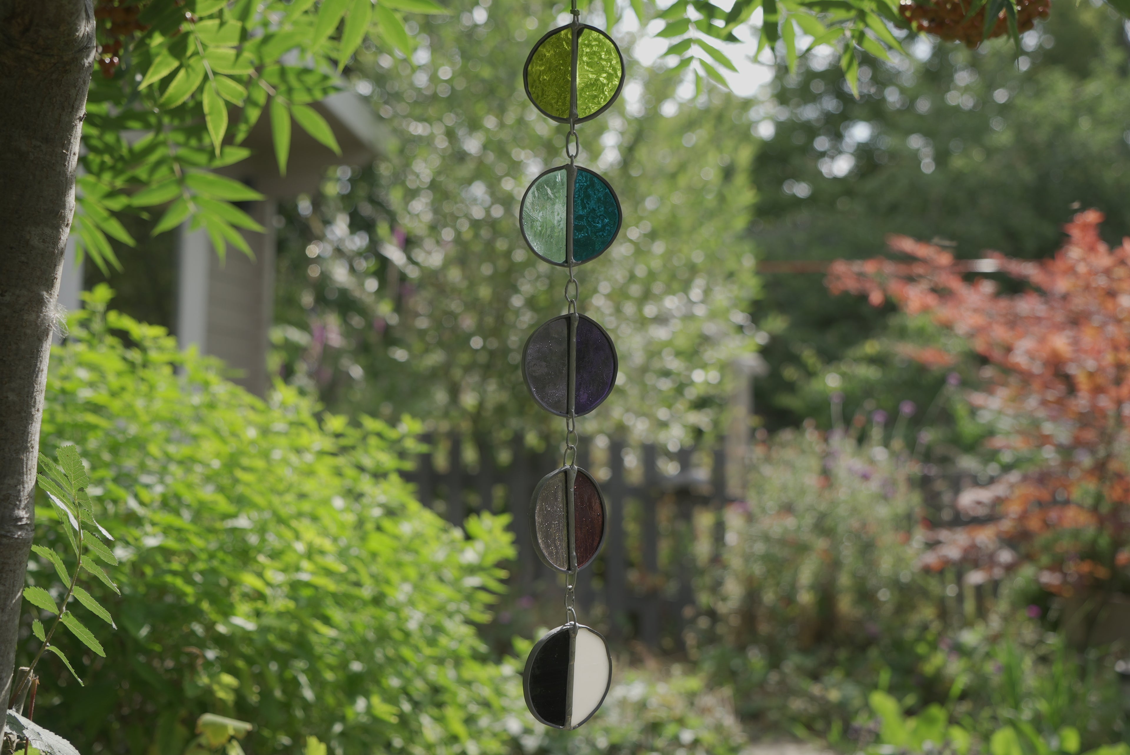 Halfcircle Suncatcher Green/Blue/Purple/Pink/B&W
