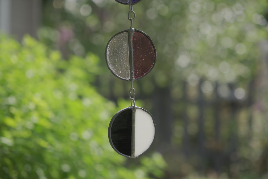 Halfcircle Suncatcher Green/Blue/Purple/Pink/B&W