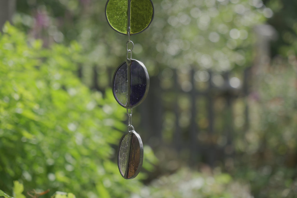 Halfcircle Suncatcher Blue/DGreen/LGreen/Purple/Pink
