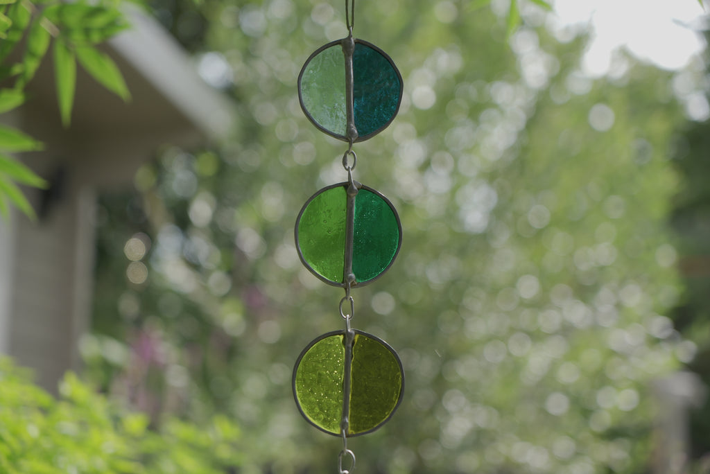 Halfcircle Suncatcher Blue/DGreen/LGreen/Purple/Pink