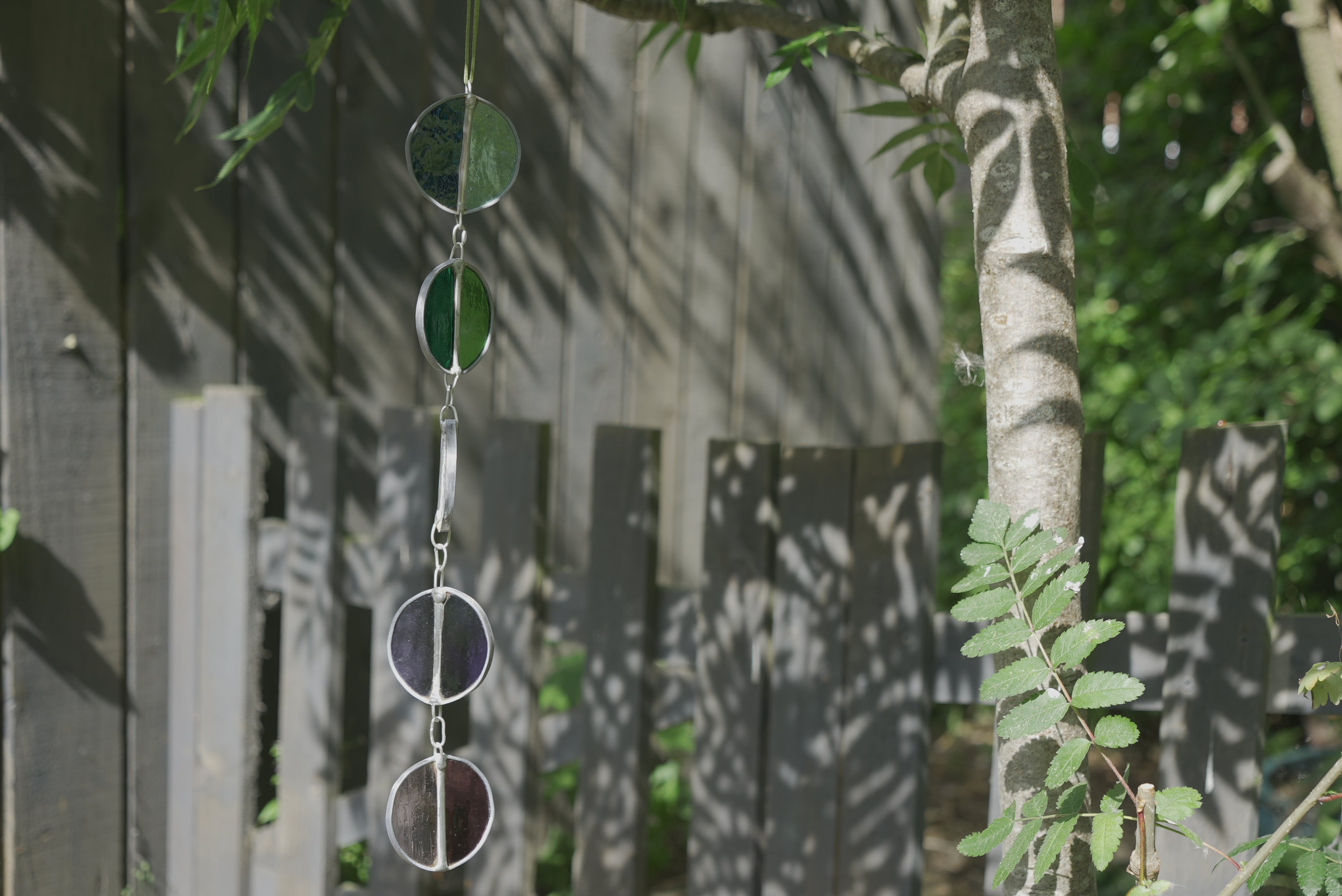 Halfcircle Suncatcher Blue/DGreen/LGreen/Purple/Pink