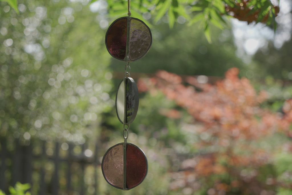Halfcircle Suncatcher Purple/B&W/Purple