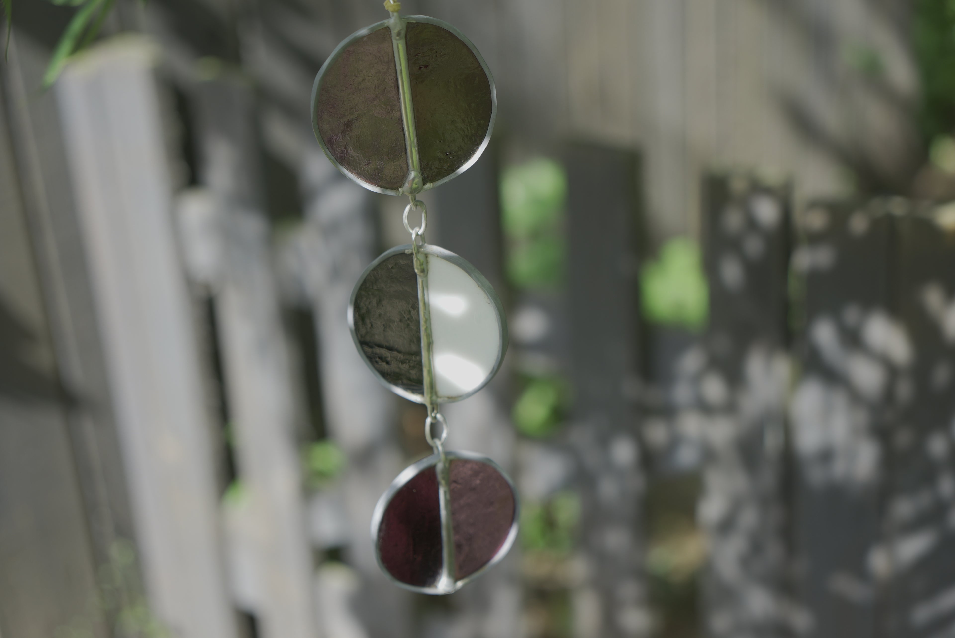 Halfcircle Suncatcher Purple/B&W/Purple