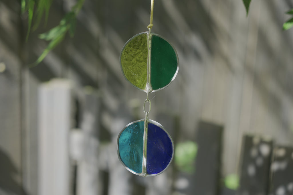 Halfcircle Suncatcher Green/Blue