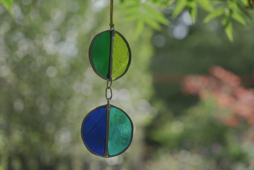 Halfcircle Suncatcher Green/Blue
